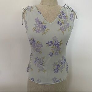 Loft Silk Floral Tank Top